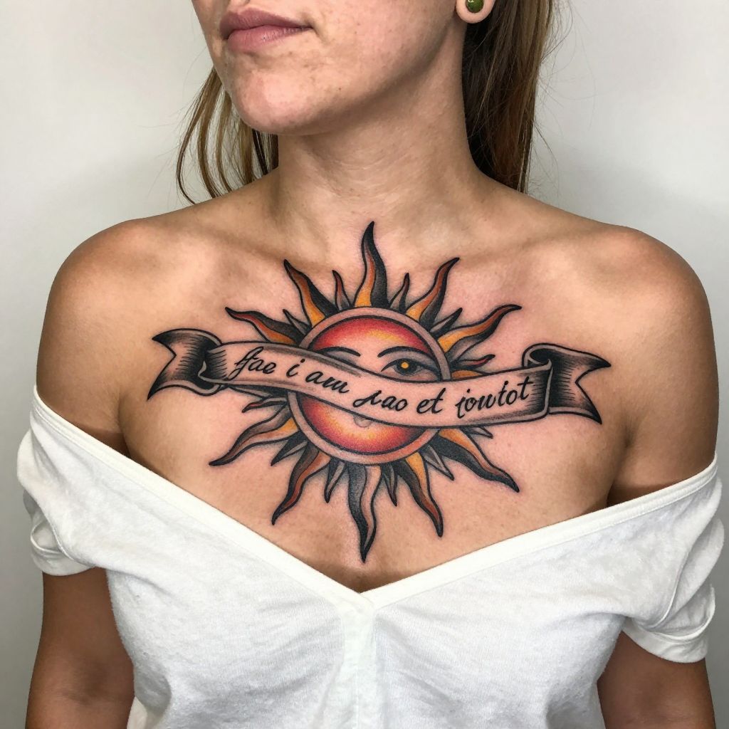 Sun with Quote Ribbon