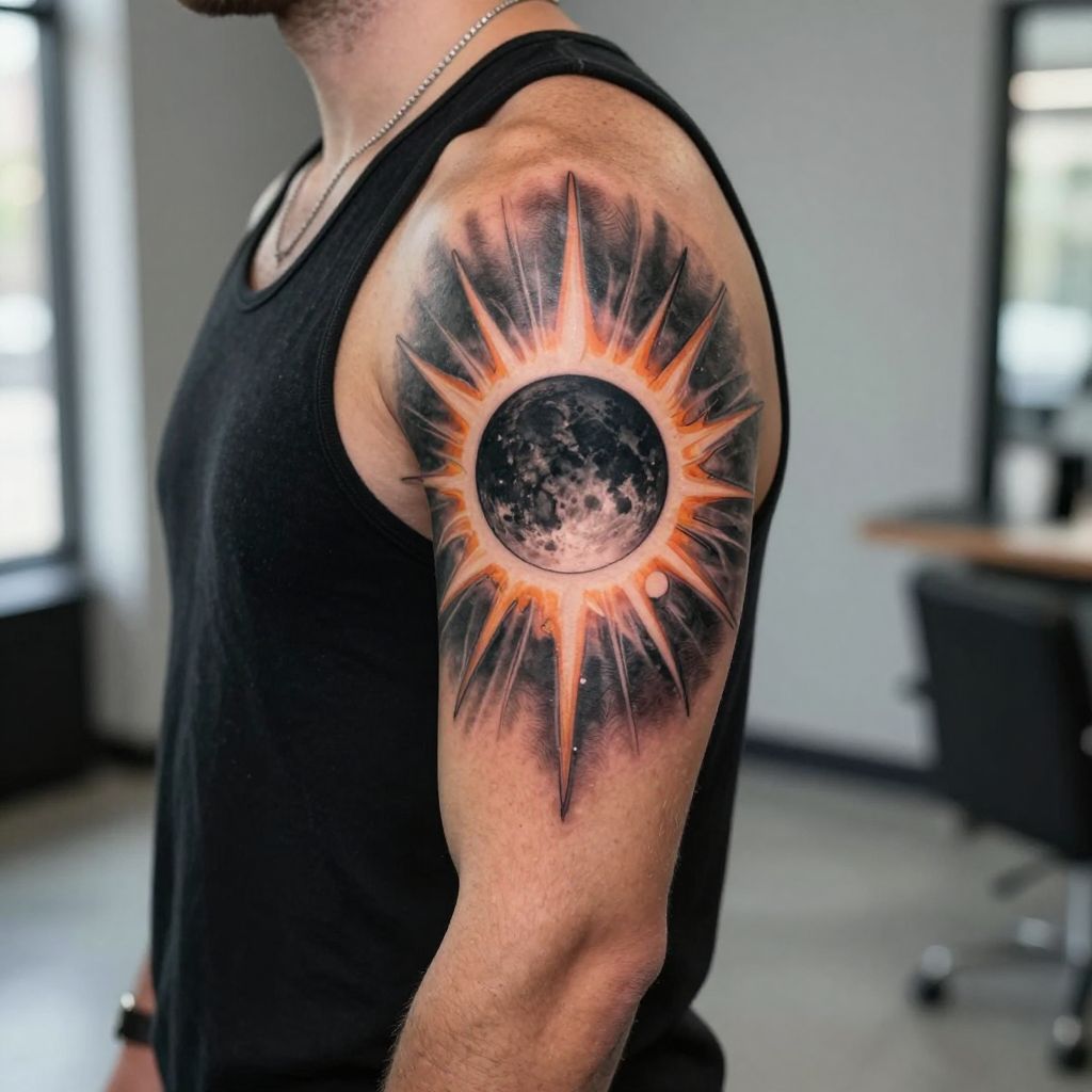 Solar Eclipse Tattoo