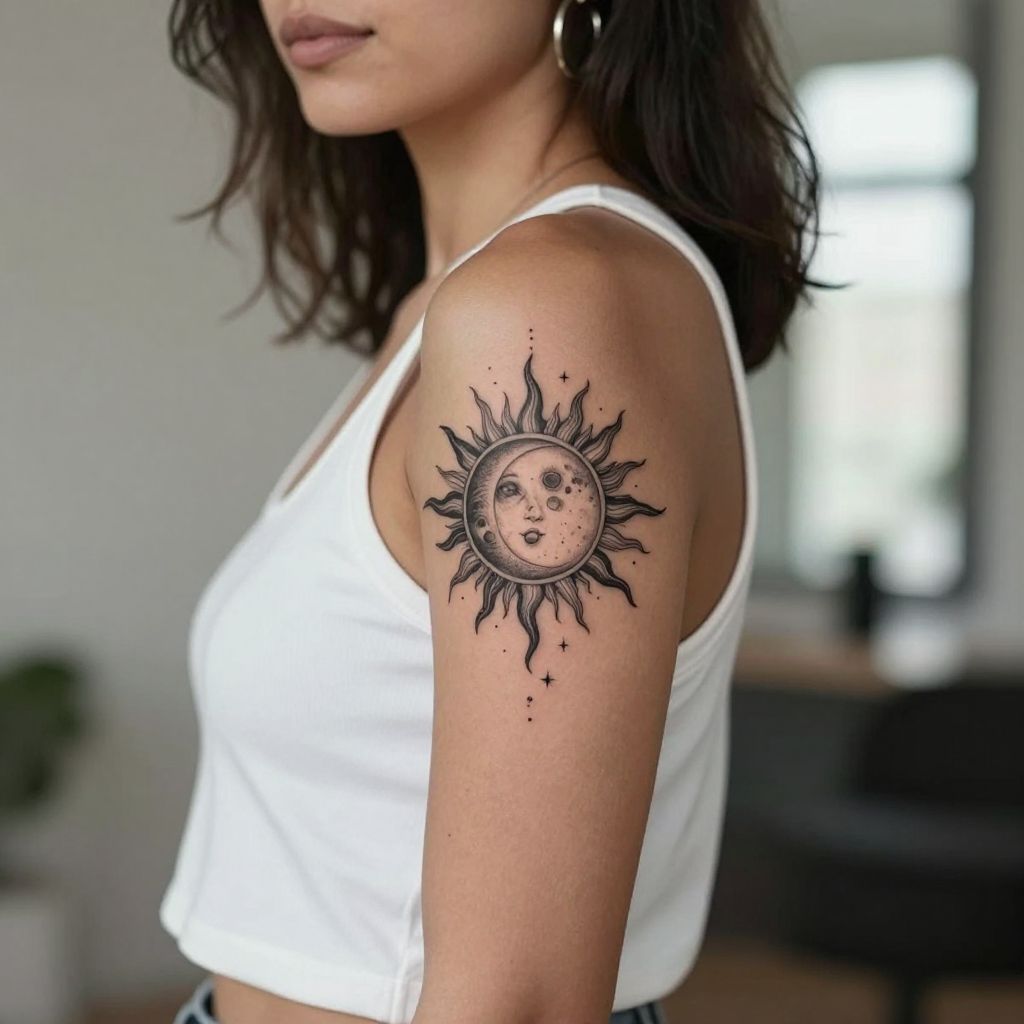 Celestial Sun and Moon