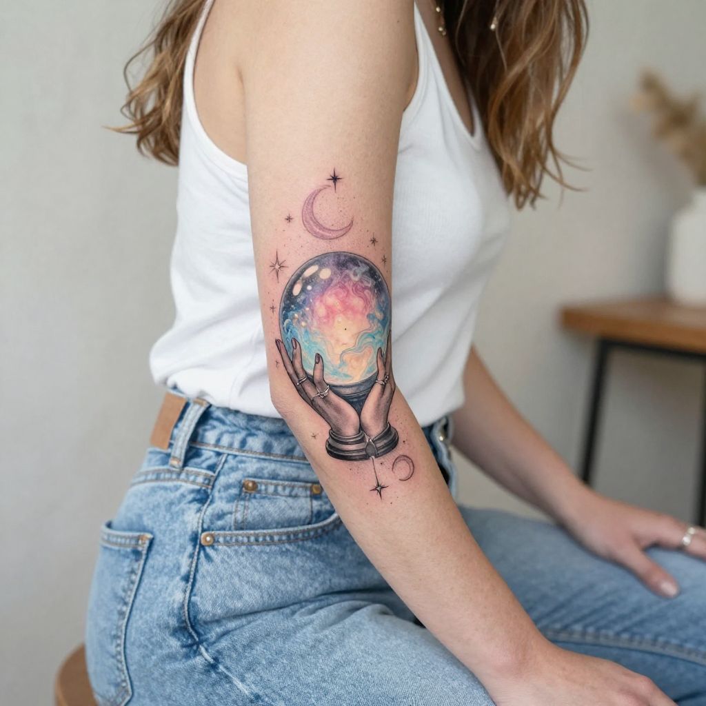 Mystic Crystal Ball tattoo