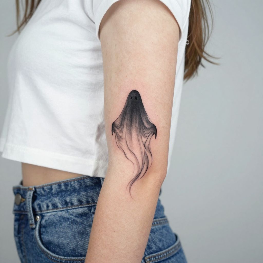 Ghostly Silhouette tattoo