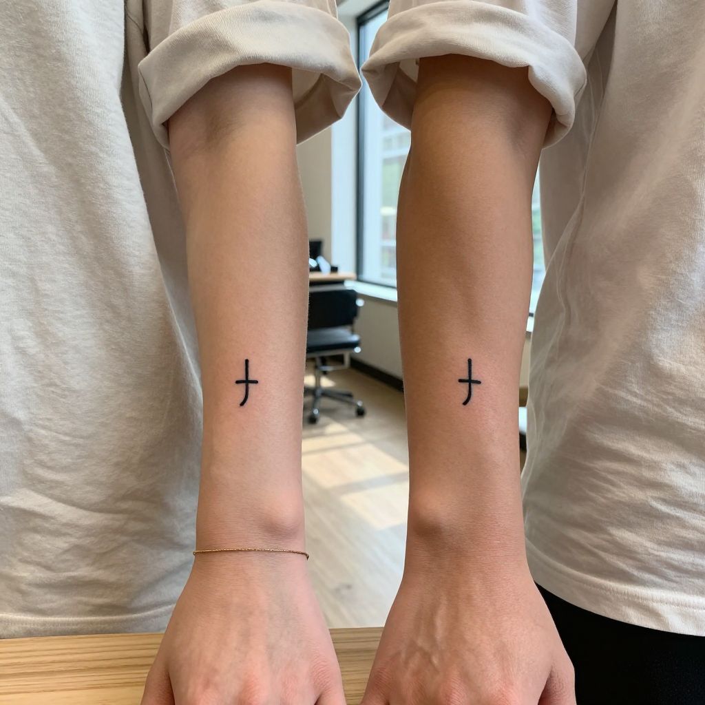 Matching Semicolon Tattoos