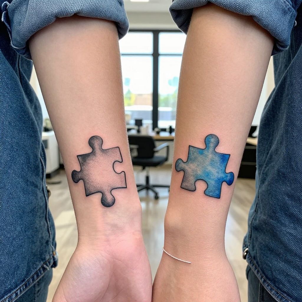 Puzzle Pieces That Fit tattoo