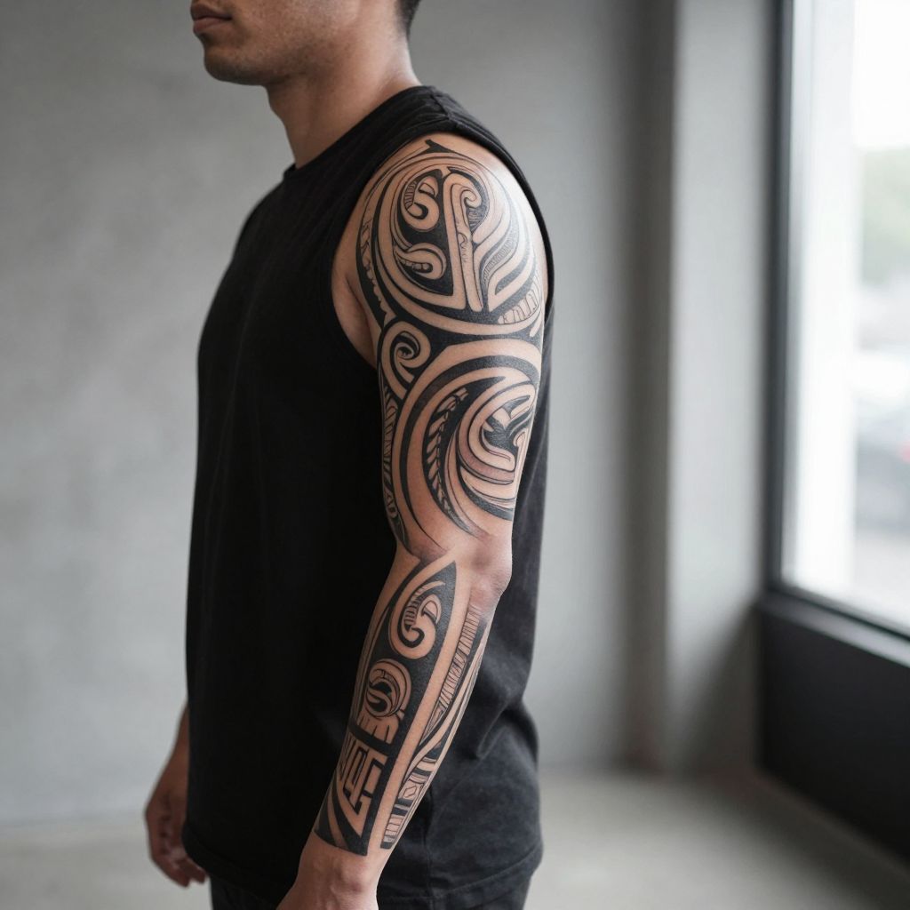 Tribal Sleeve Tattoo