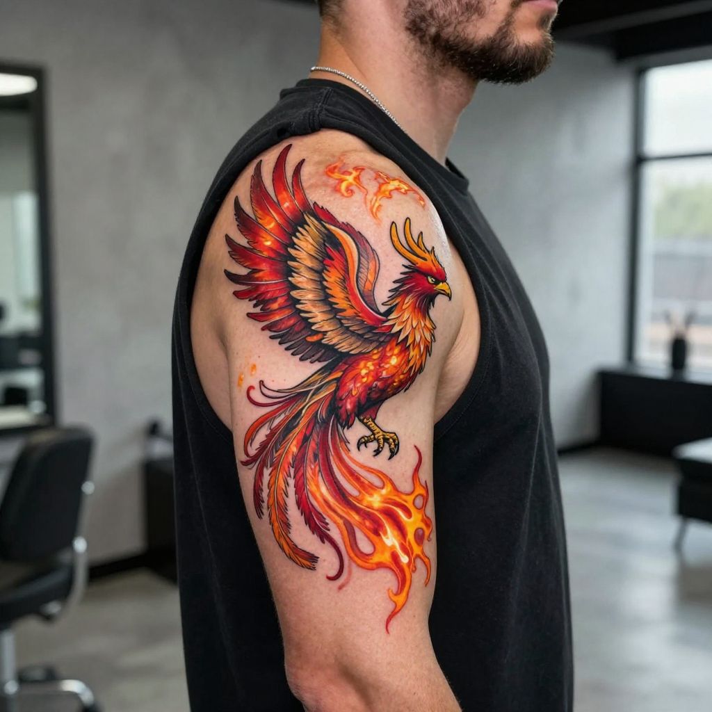 Phoenix Rising Tattoo