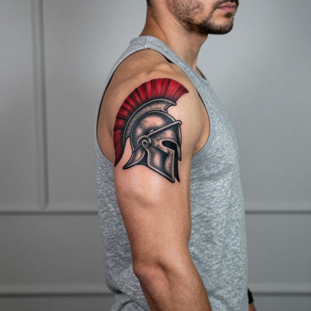 Spartan Helmet Tattoo