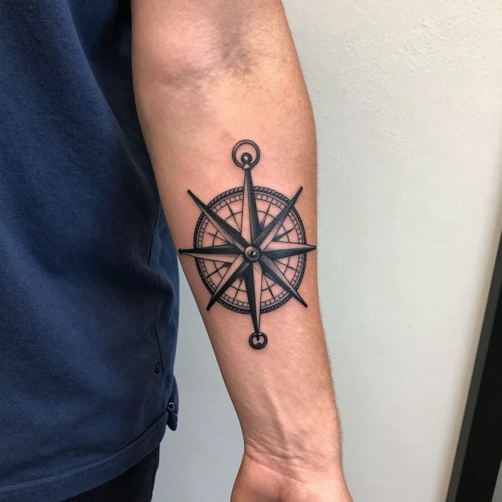 Nautical Compass Tattoo