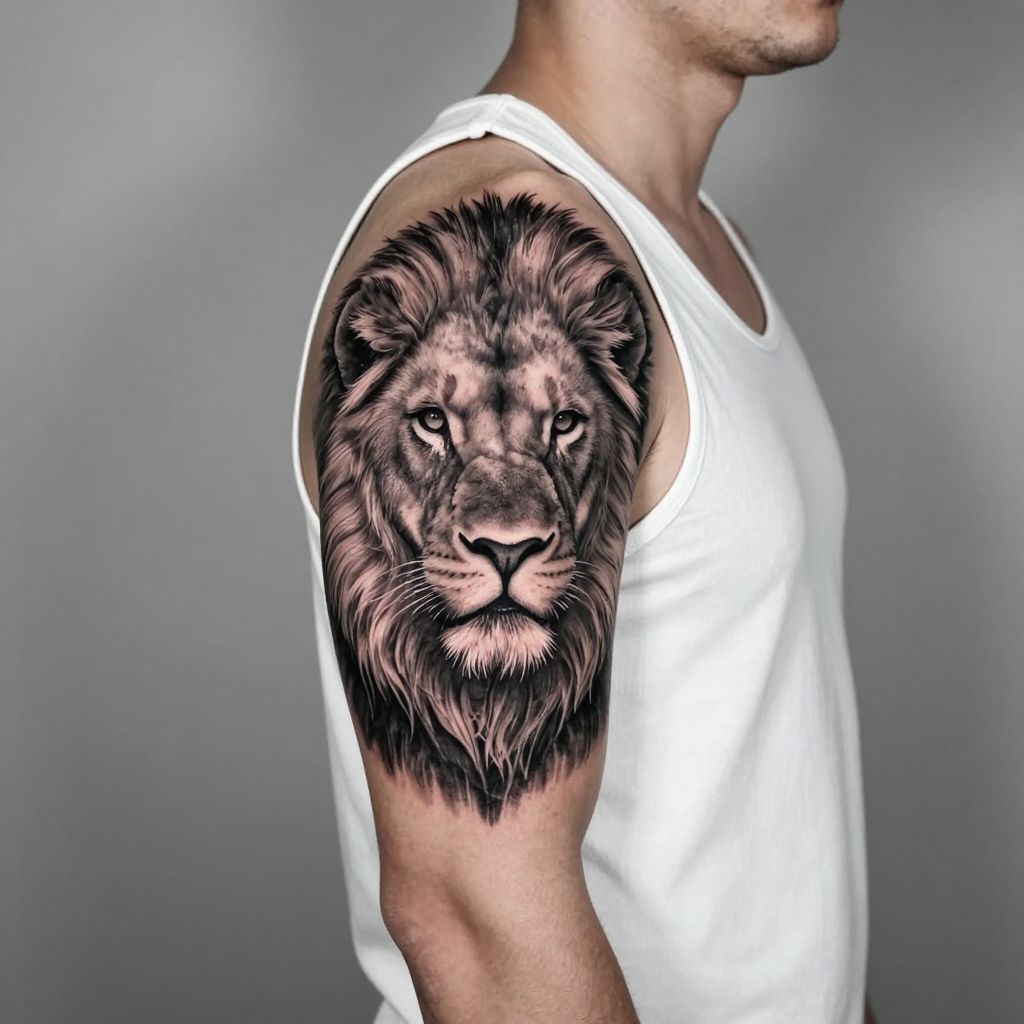 Realistic Animal Portrait Tattoo