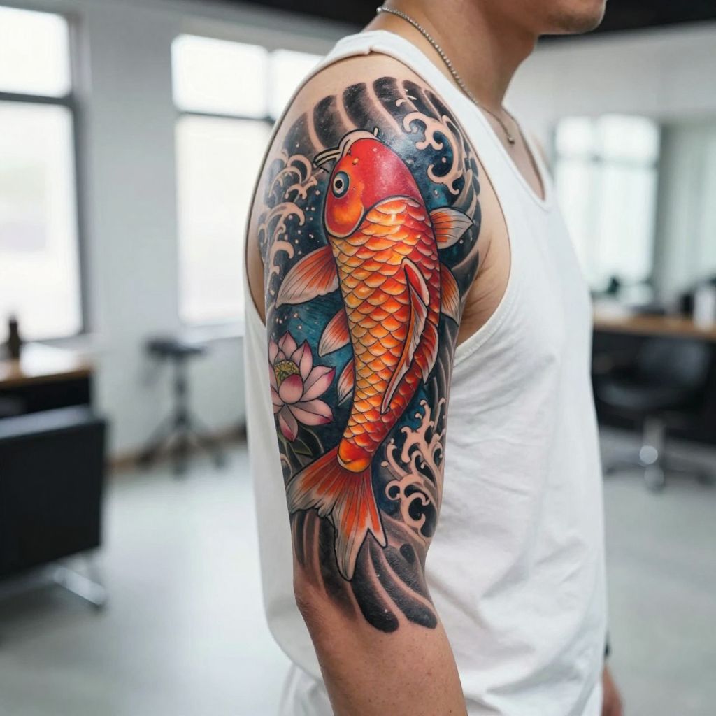 Japanese Koi Fish Tattoo