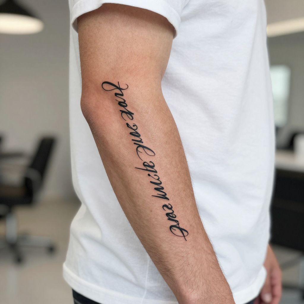 Script Quote Tattoo