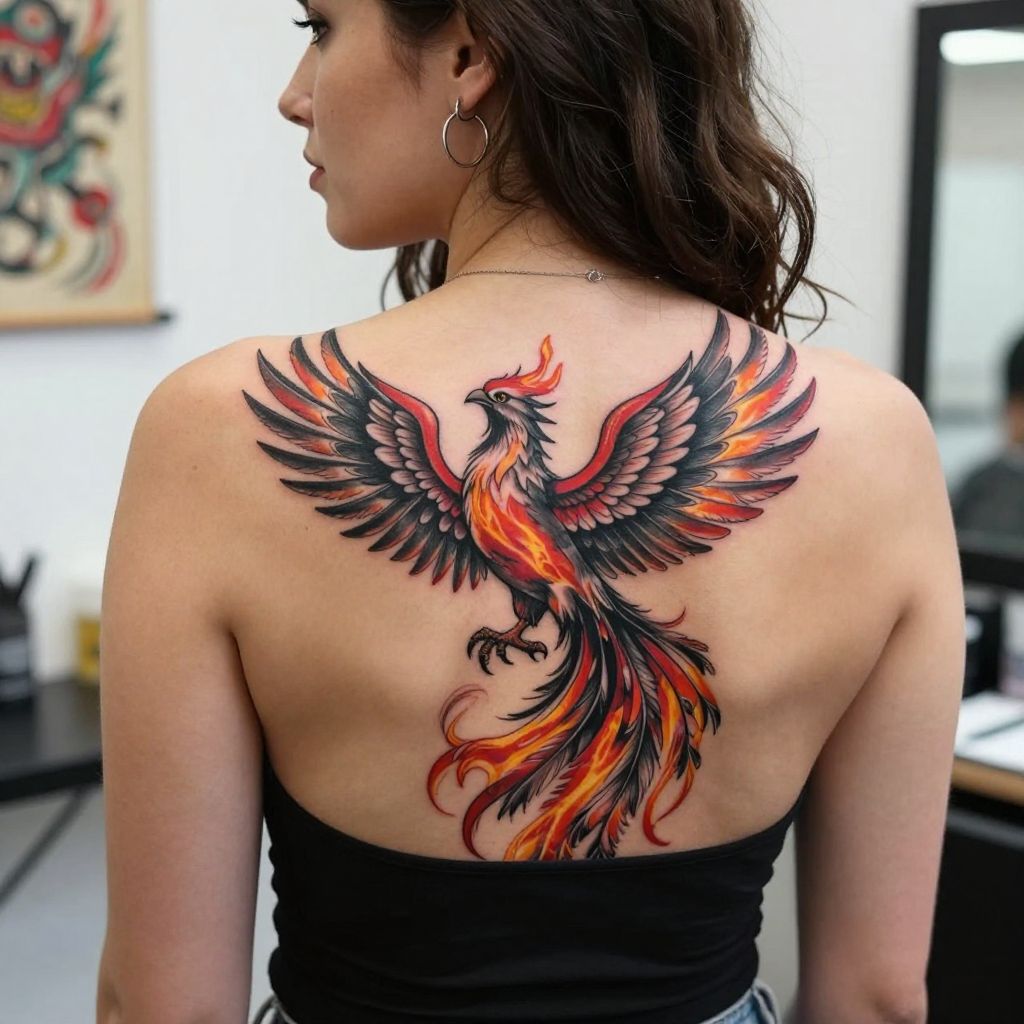 Phoenix Rising Tattoo