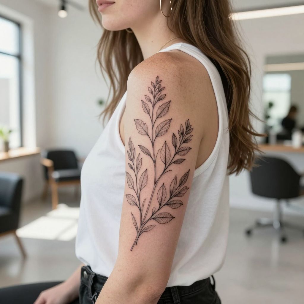 Botanical Outline Compositions
