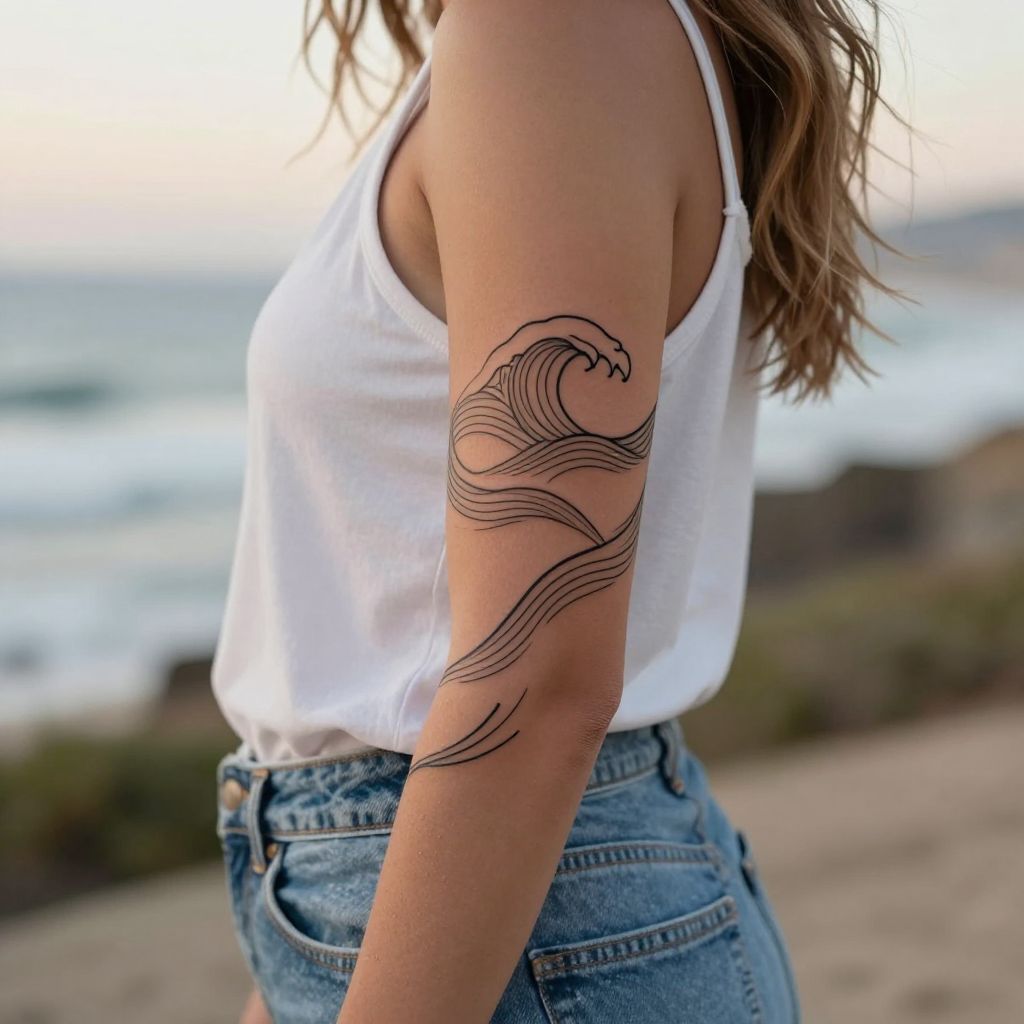 Abstract Wave Lines