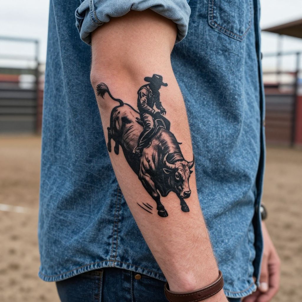 Rodeo Rider Silhouette