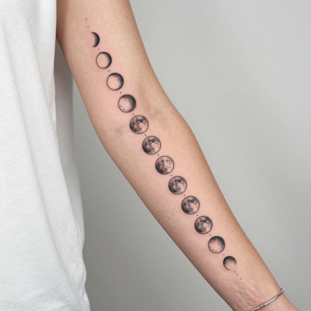Lunar Calendar Bands tattoo